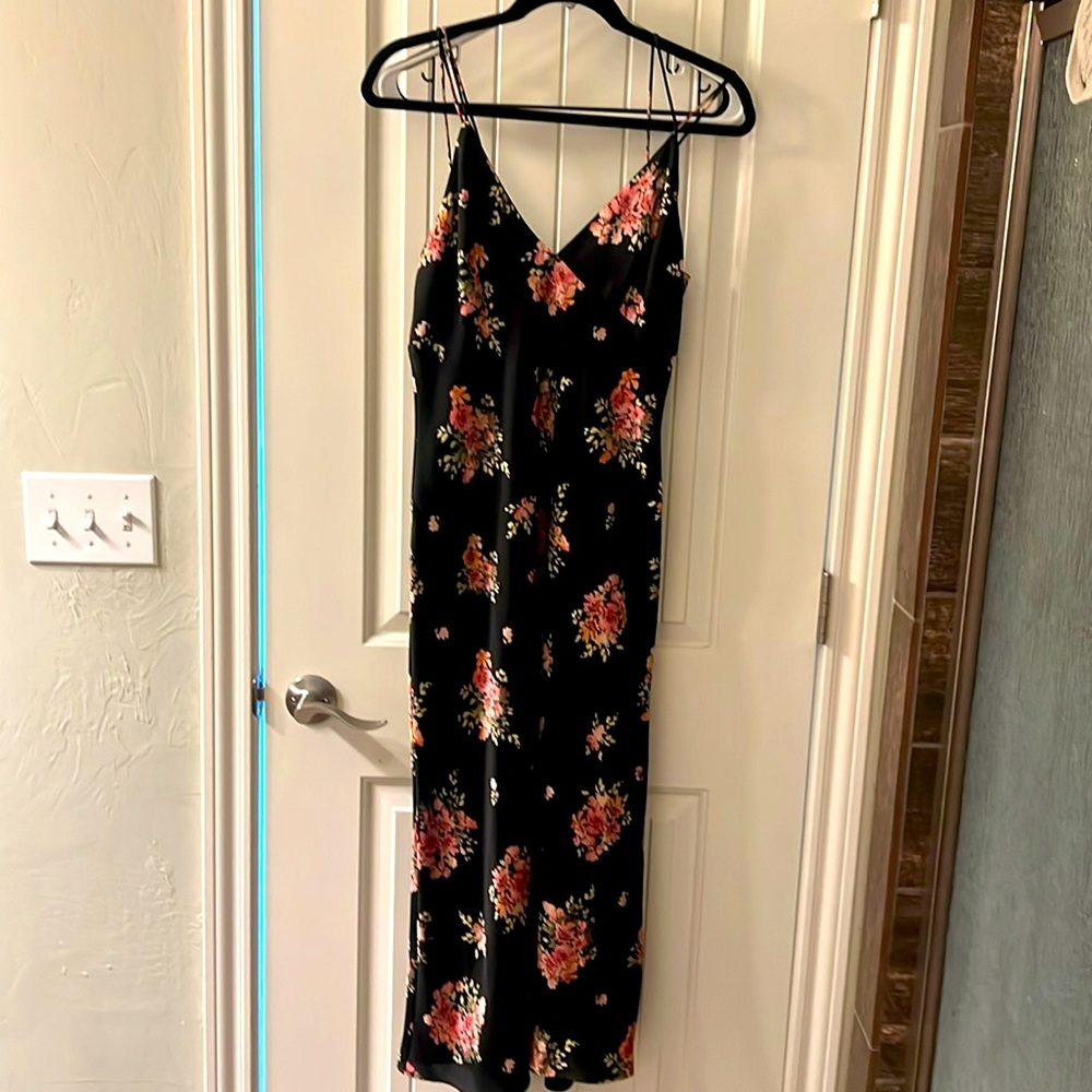 Zara silk floral dress